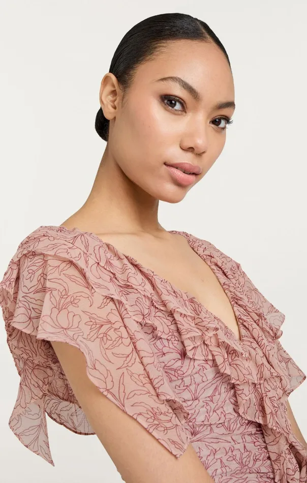 Women Cinq Sept Cocktail and Evening Paola Dress Blusher Multi