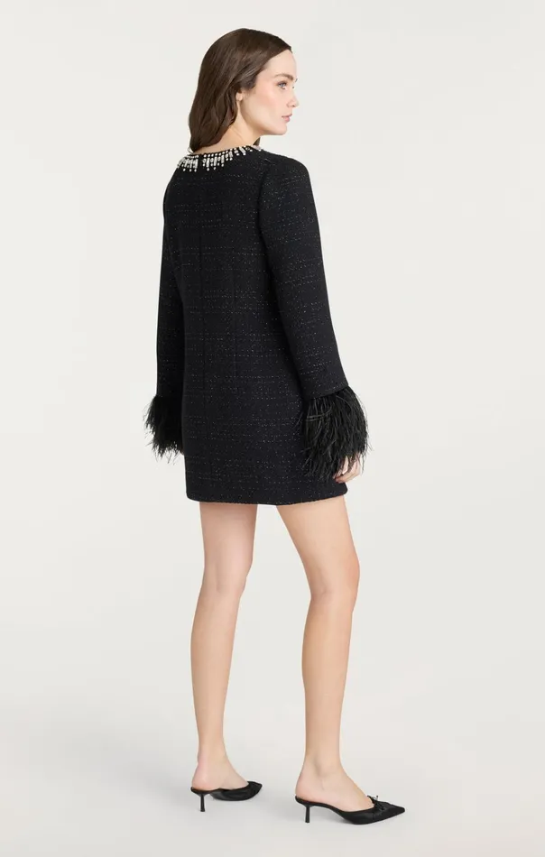 Women Cinq Sept Cocktail and Evening Static Boucle Kas Dress Black