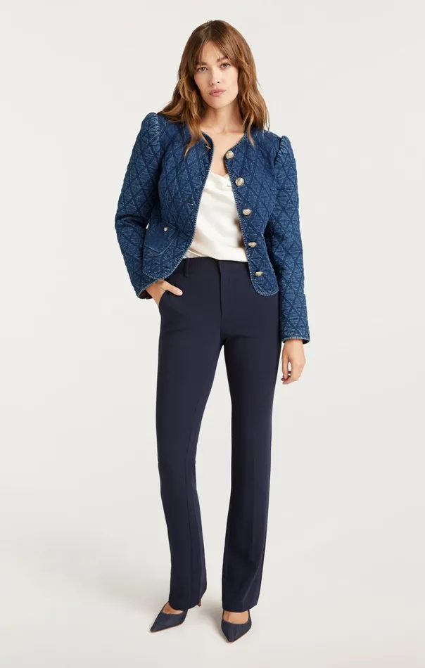 Women Cinq Sept Denim Gretchen Jacket Medium Wash