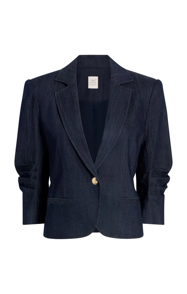 Women Cinq Sept Denim Petit Denim Khloe Blazer Indigo