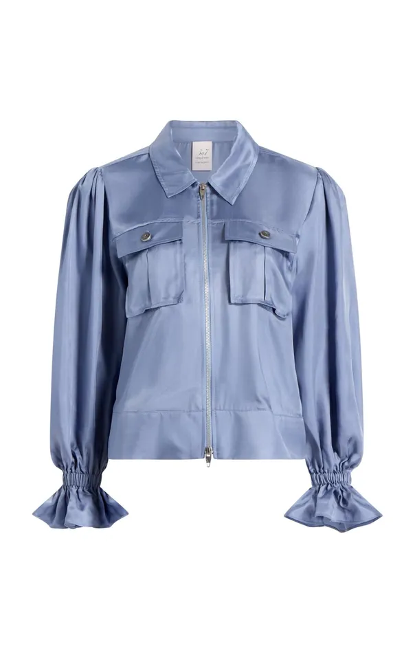 Women Cinq Sept Jackets Long Sleeve Holly Jacket Rustic Blue
