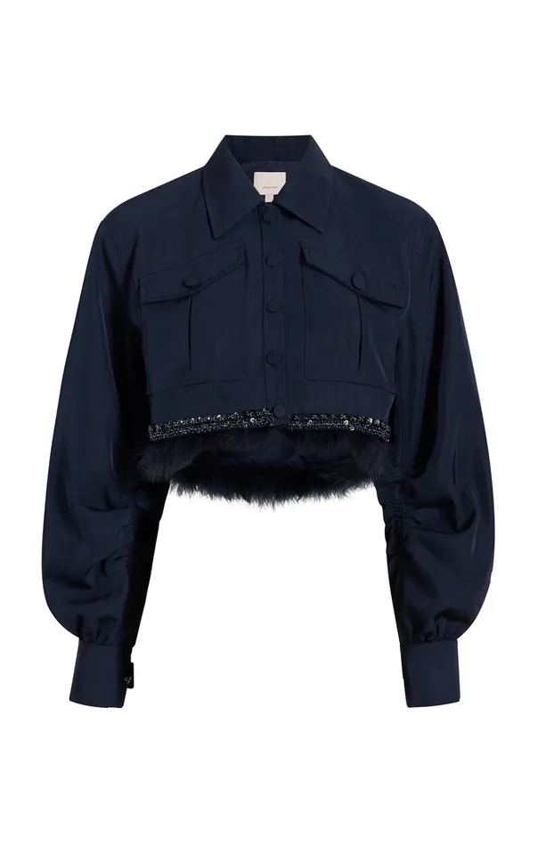 Women Cinq Sept Jackets Suvi Jacket Navy