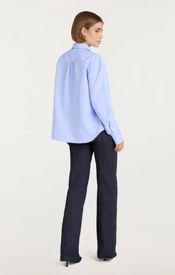 Women Cinq Sept Long Sleeve Tops Kadi Top Rain Cloud