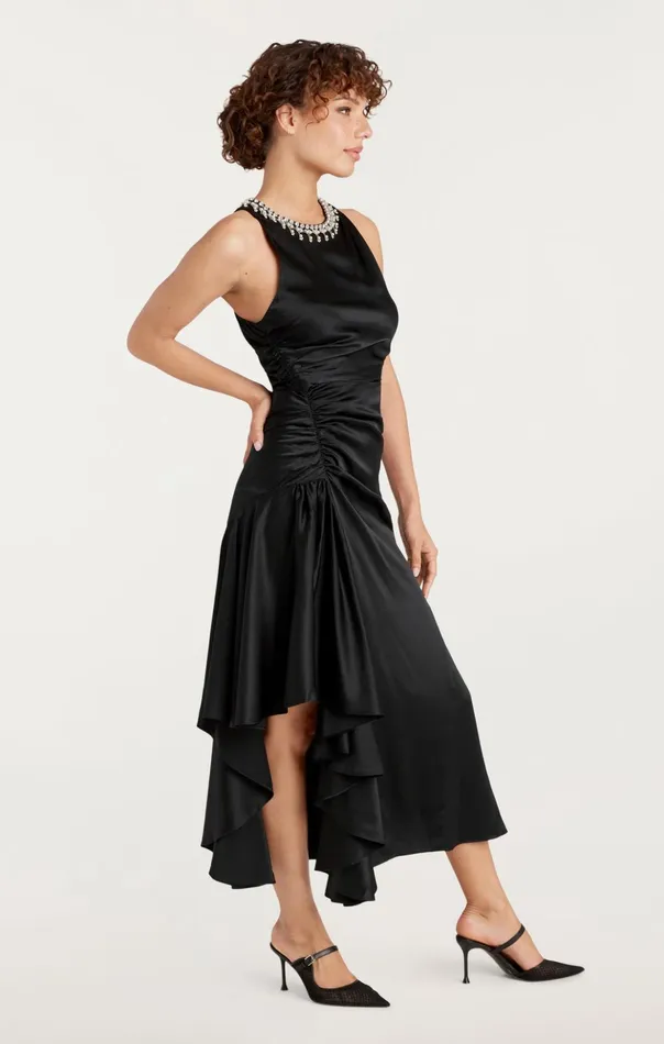 Women Cinq Sept Midi Georgie Dress Black