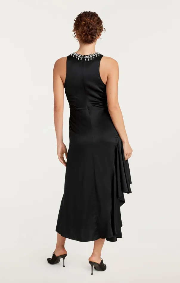 Women Cinq Sept Midi Georgie Dress Black