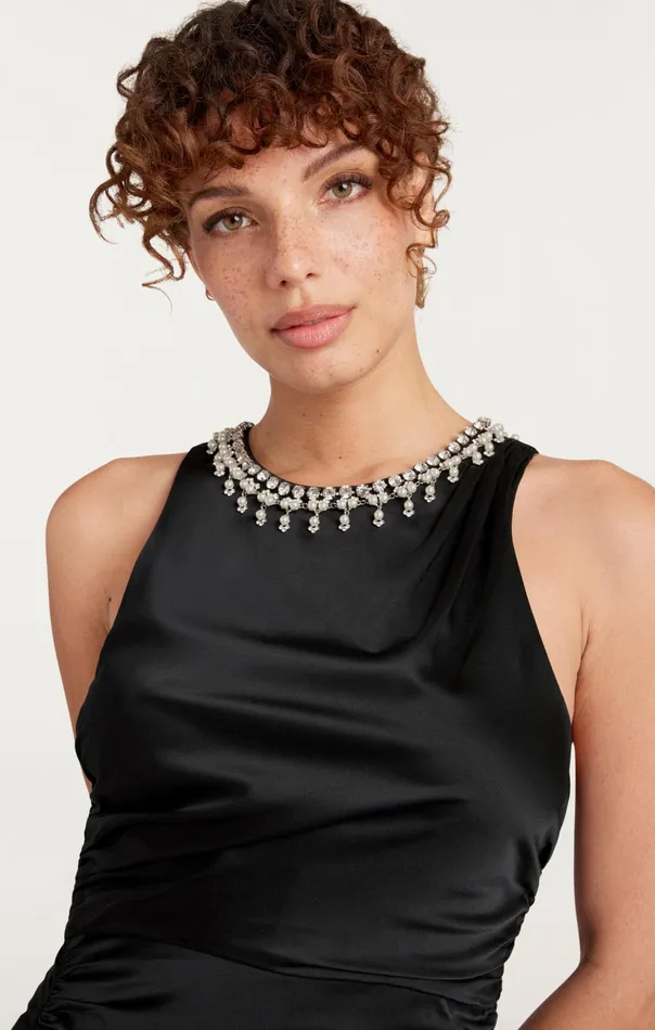 Women Cinq Sept Midi Georgie Dress Black