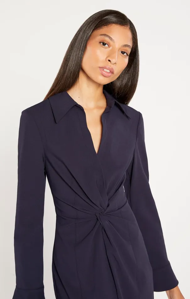 Women Cinq Sept Midi Midi Mckenna Dress Navy