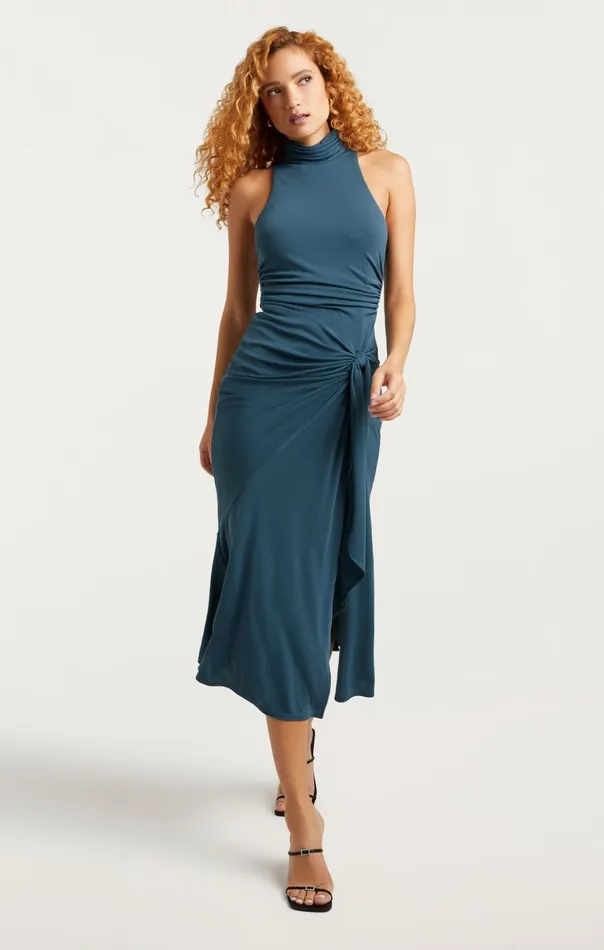 Women Cinq Sept Midi Rori Dress Onyx