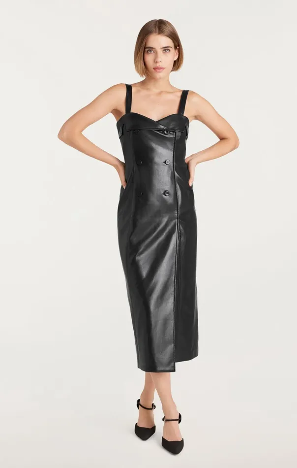 Women Cinq Sept Midi Tessa Dress Black