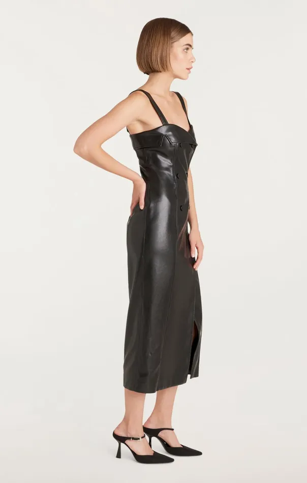 Women Cinq Sept Midi Tessa Dress Black