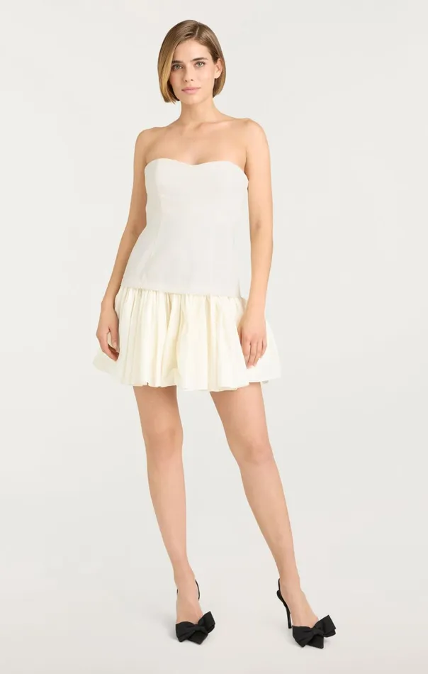 Women Cinq Sept Mini Amanda Dress Ivory