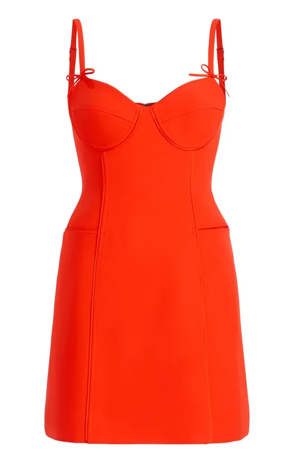 Women Cinq Sept Mini Felicia Dress Deep Tangelo