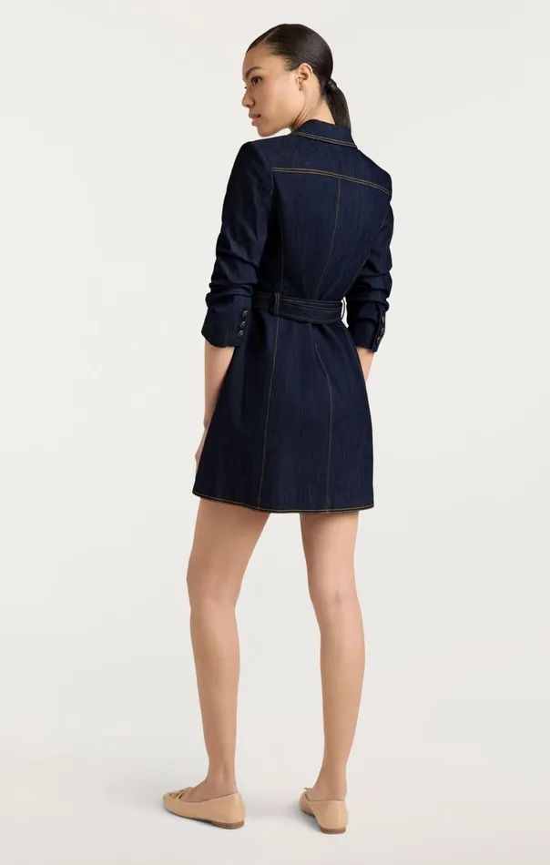 Women Cinq Sept Mini Jenessa Dress Indigo