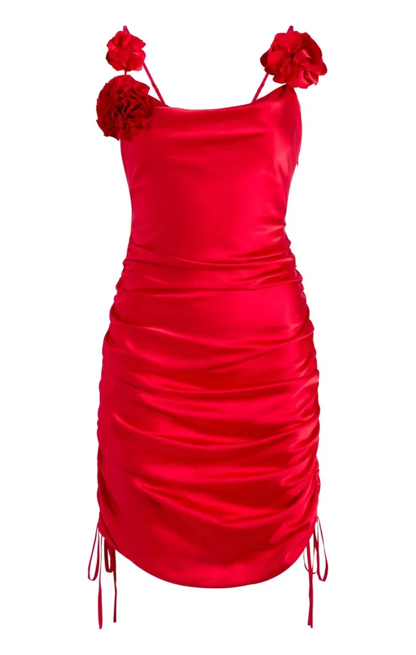 Women Cinq Sept Mini Logan Dress Cardinal