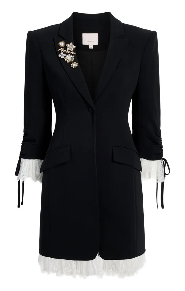 Women Cinq Sept Mini Roxie Dress Blackivory