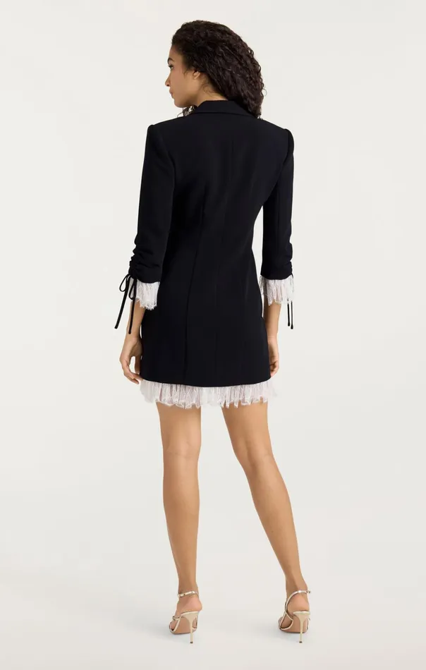 Women Cinq Sept Mini Roxie Dress Blackivory