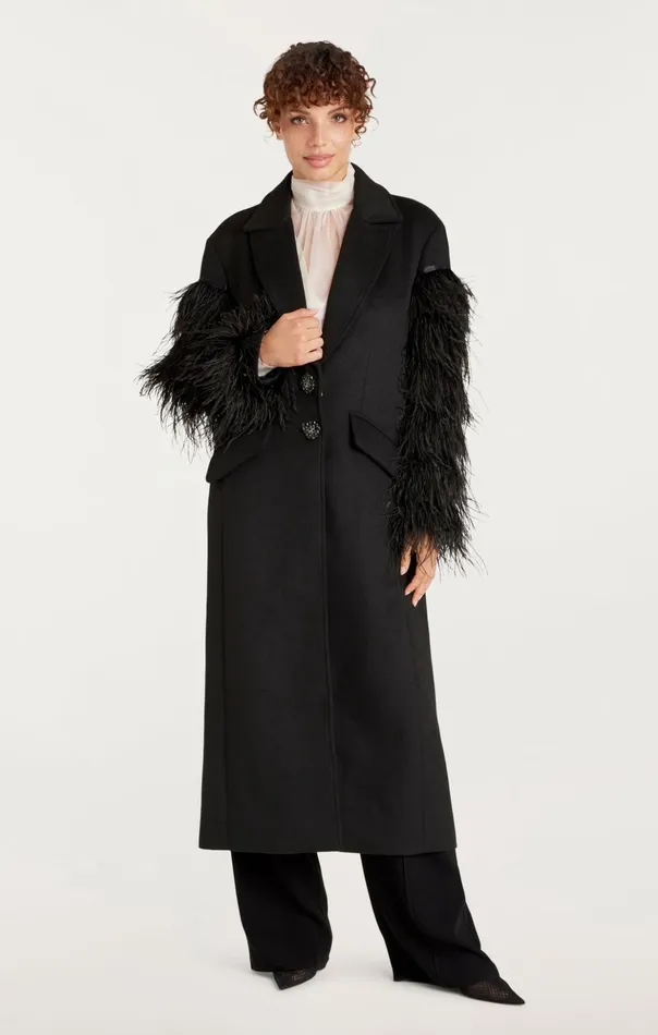 Women Cinq Sept Outerwear Ali Coat Black