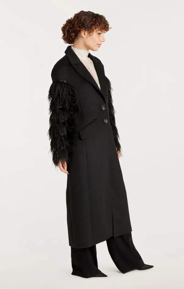 Women Cinq Sept Outerwear Ali Coat Black