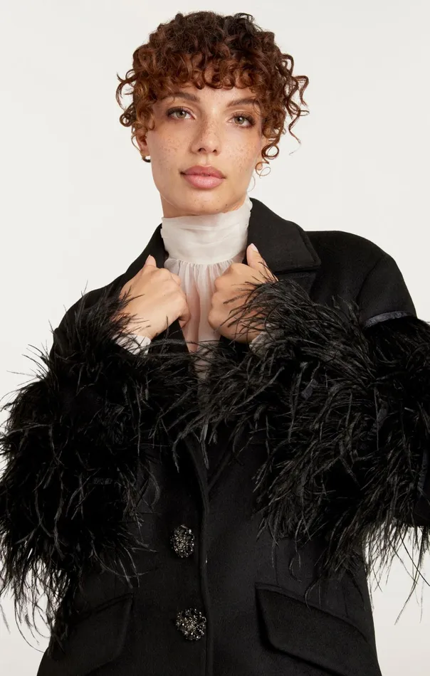 Women Cinq Sept Outerwear Ali Coat Black