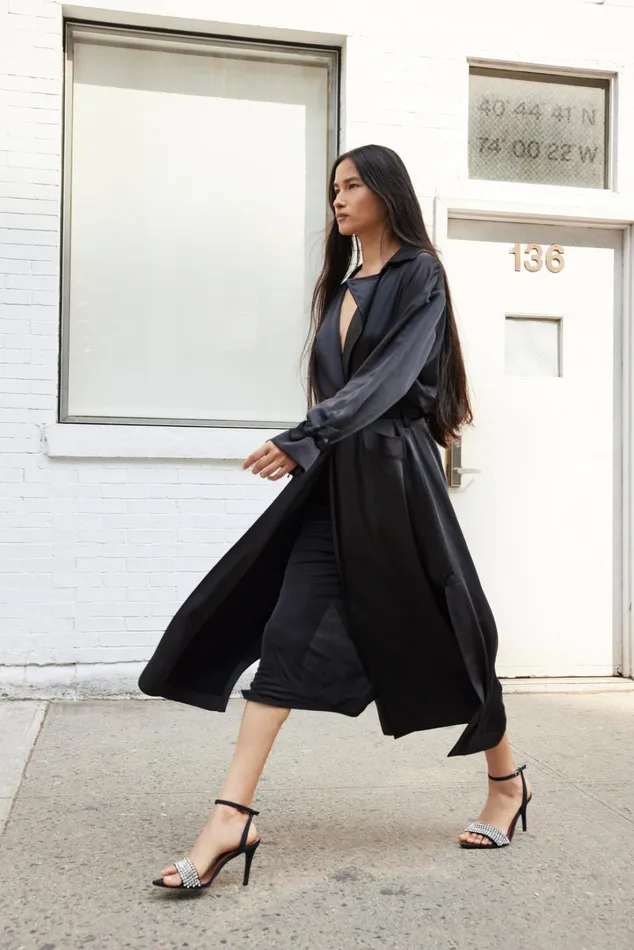 Women Cinq Sept Outerwear Jayla Trench Black
