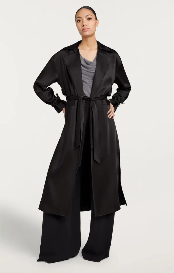 Women Cinq Sept Outerwear Jayla Trench Black