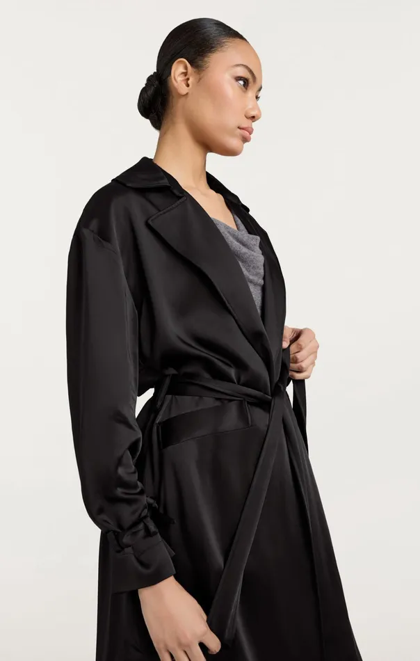Women Cinq Sept Outerwear Jayla Trench Black