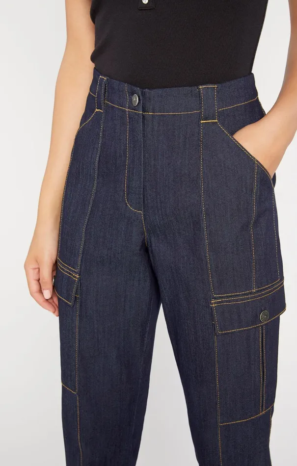 Women Cinq Sept Pants Denim Skinny Kelly Pant Indigo