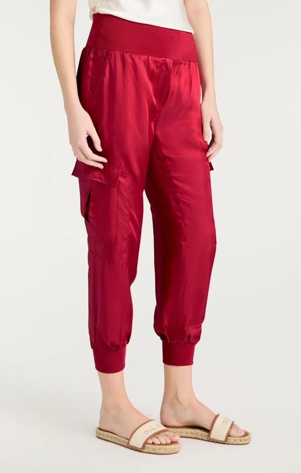 Women Cinq Sept Pants Giles Pant Red Currant