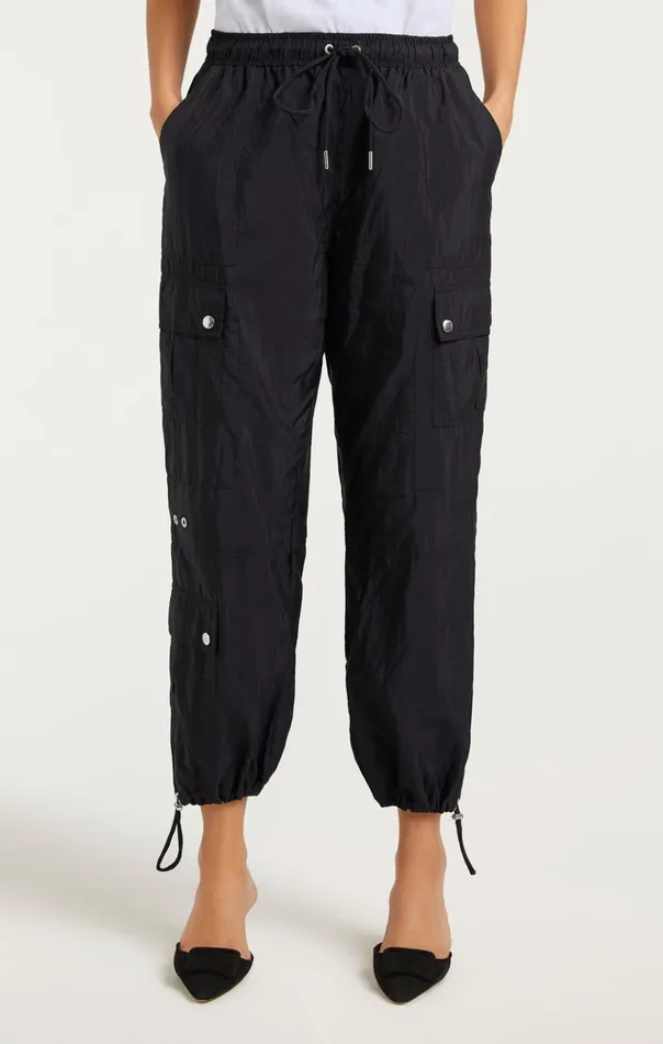 Women Cinq Sept Pants Nitsan Parachute Pant Black