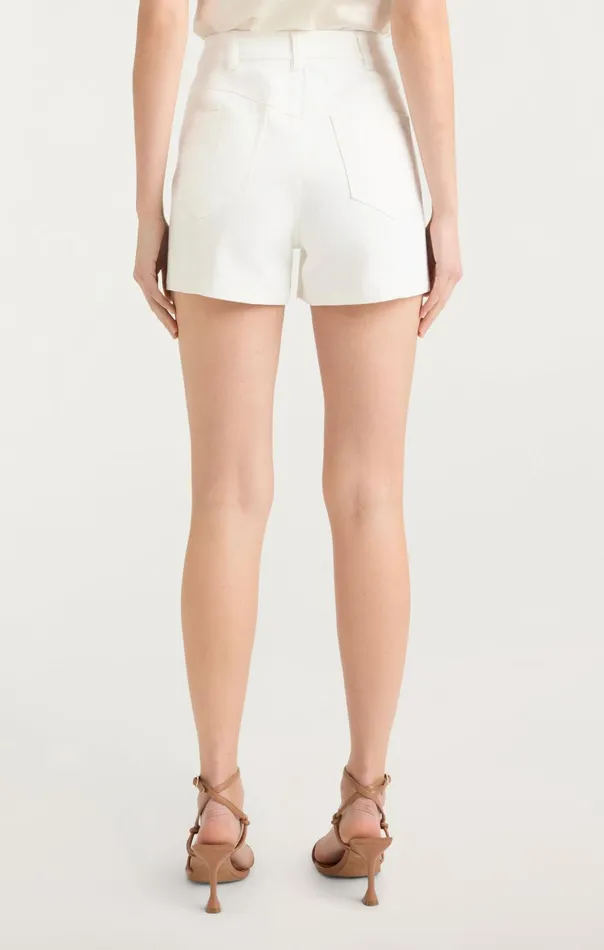 Women Cinq Sept Shorts Ditsy Dots Brea Short White