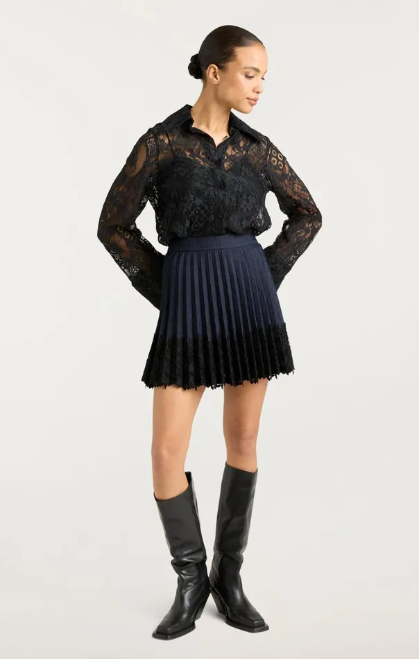Women Cinq Sept Skirts Laney Skirt Indigo