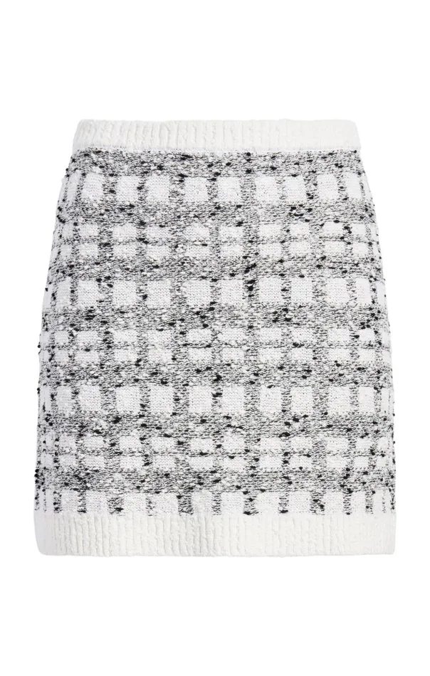 Women Cinq Sept Sweaters and Knits Adalee Mini Skirt Blackwhite