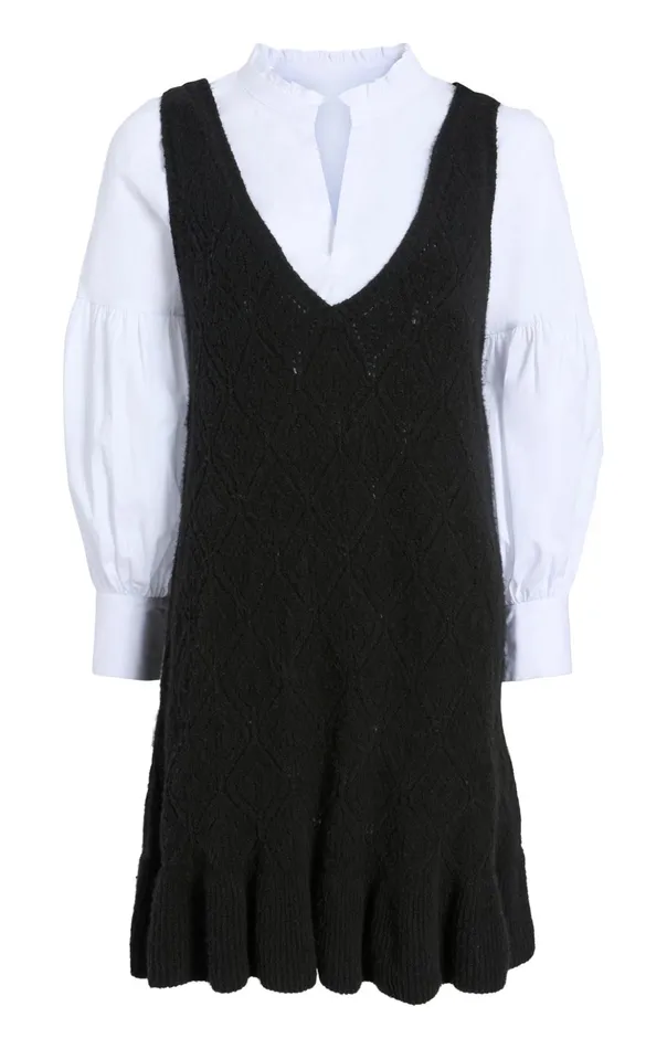 Women Cinq Sept Sweaters and Knits Greysen Dress Blackwhite