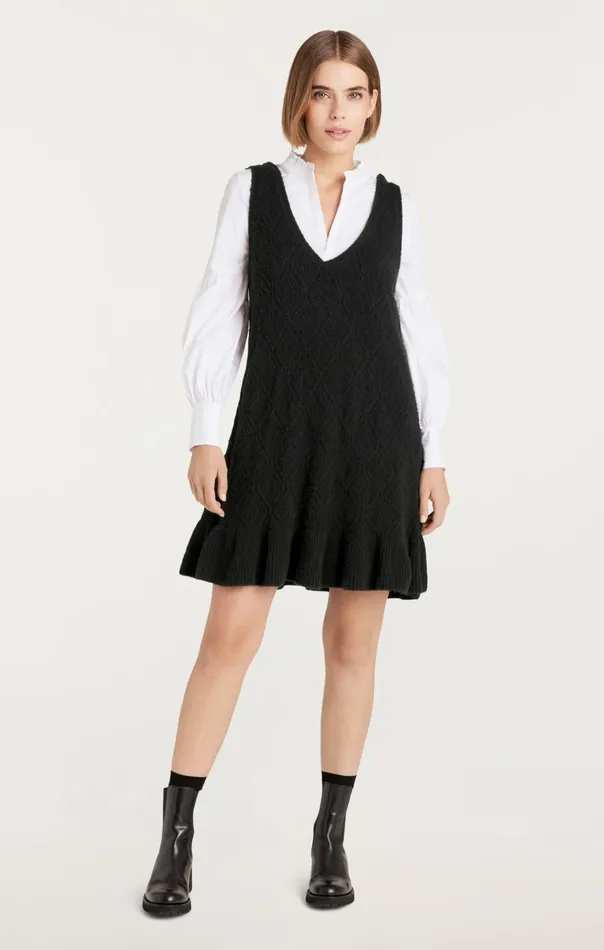 Women Cinq Sept Sweaters and Knits Greysen Dress Blackwhite