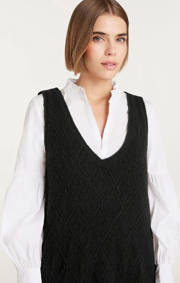 Women Cinq Sept Sweaters and Knits Greysen Dress Blackwhite