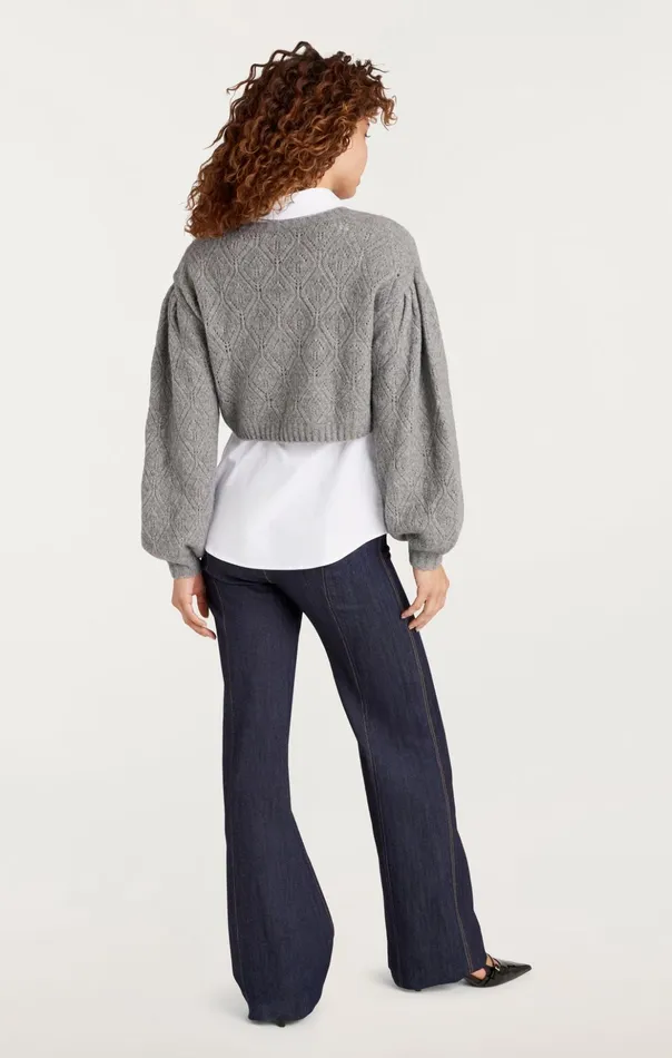 Women Cinq Sept Sweaters and Knits Landry Pullover Heather Greywhite
