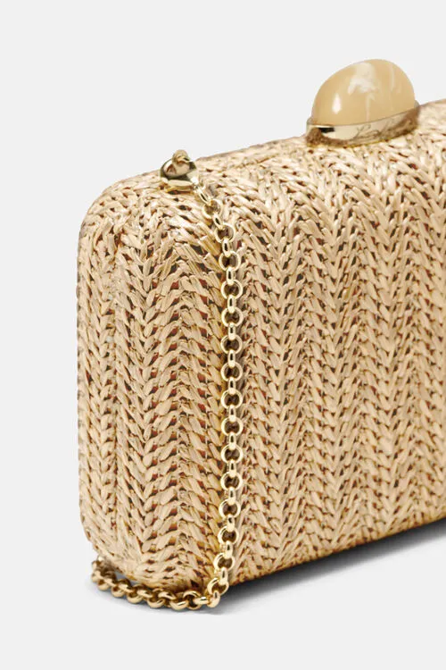 Women Clutch and Pochette Luisa Spagnoli Illasi Illasi BlueGold Women Clutch and Pochette Luisa Spagnoli Illasi Illasi BlueGold