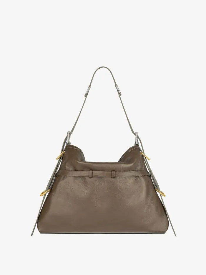 Women Crossbody Bags Givenchy Medium Voyou Bag In Leather Taupe Women Crossbody Bags Givenchy Medium Voyou Bag In Leather Taupe