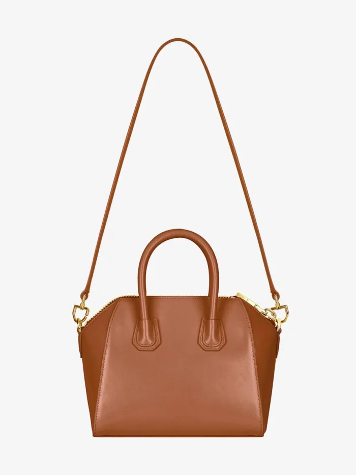 Women Crossbody Bags Givenchy Mini Antigona Bag In Box Leather Tan Women Crossbody Bags Givenchy Mini Antigona Bag In Box Leather Tan