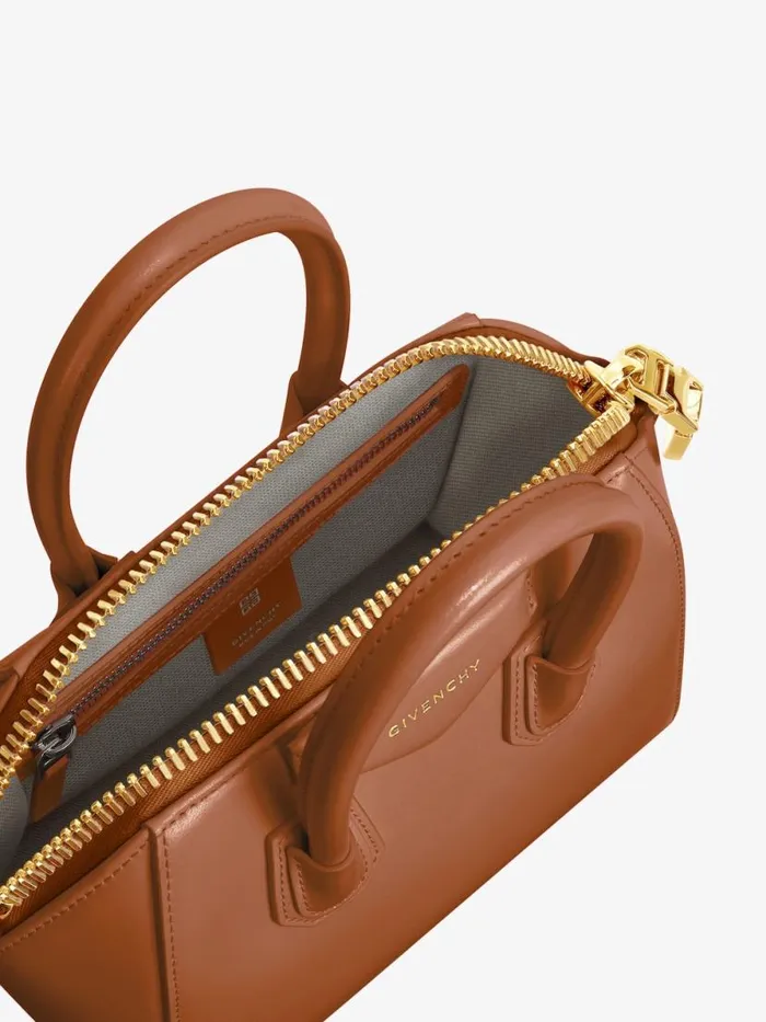 Women Crossbody Bags Givenchy Mini Antigona Bag In Box Leather Tan Women Crossbody Bags Givenchy Mini Antigona Bag In Box Leather Tan