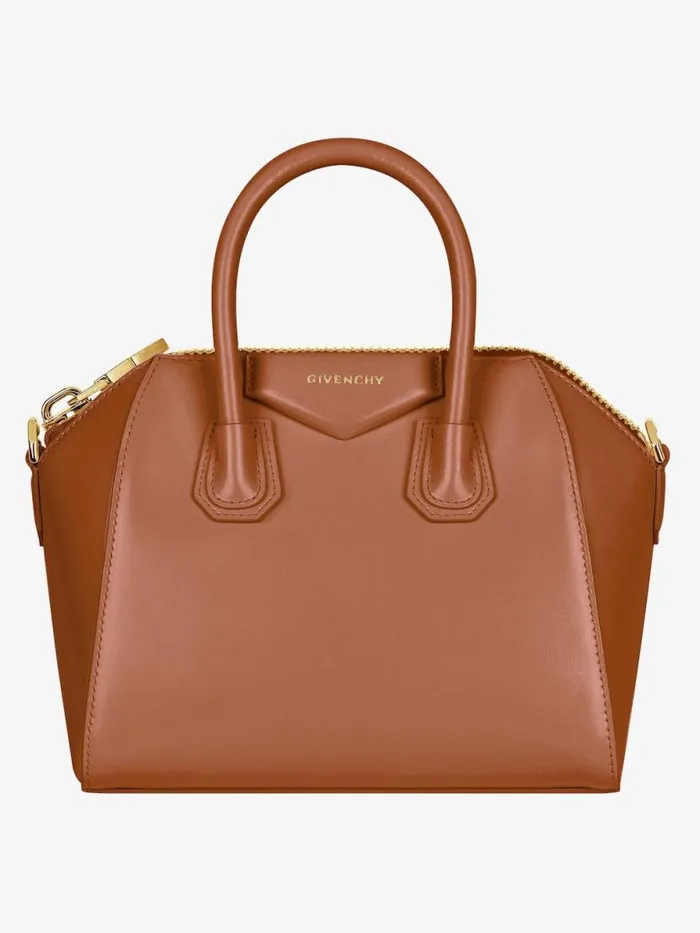 Women Crossbody Bags Givenchy Mini Antigona Bag In Box Leather Tan Women Crossbody Bags Givenchy Mini Antigona Bag In Box Leather Tan