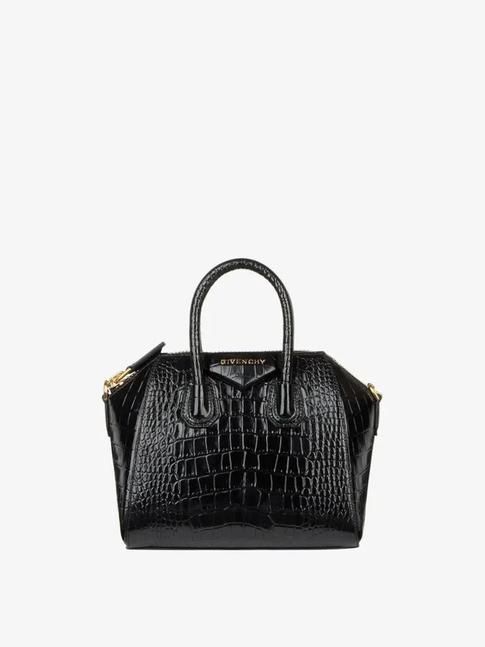 Women Crossbody Bags Givenchy Mini Antigona Bag In Crocodile Effect Leather Black Women Crossbody Bags Givenchy Mini Antigona Bag In Crocodile Effect Leather Black