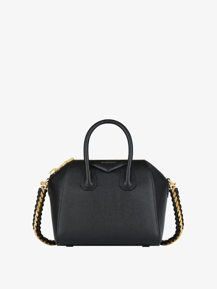 Women Crossbody Bags Givenchy Mini Antigona Bag In Grained Leather Black