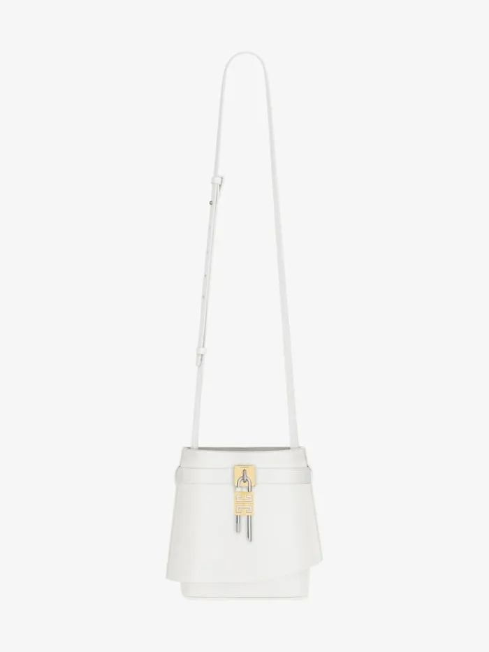 Women Crossbody Bags Givenchy Shark Lock Bucket Bag In Box Leather Ivory Women Crossbody Bags Givenchy Shark Lock Bucket Bag In Box Leather Ivory