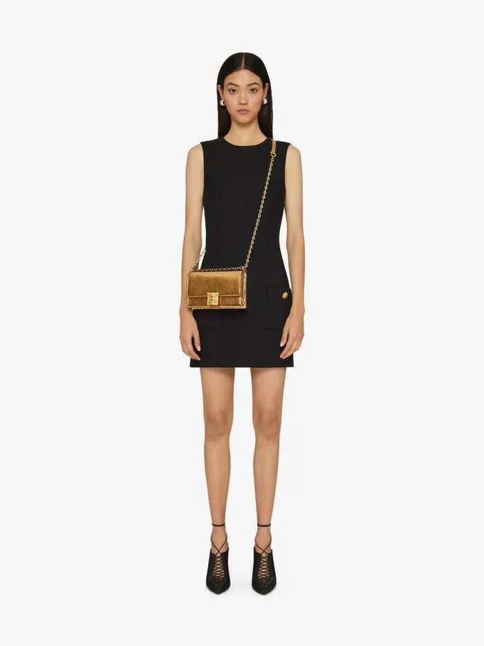 Women Crossbody Bags Givenchy Small 4G Bag In Python With Chain Golden Women Crossbody Bags Givenchy Small 4G Bag In Python With Chain Golden