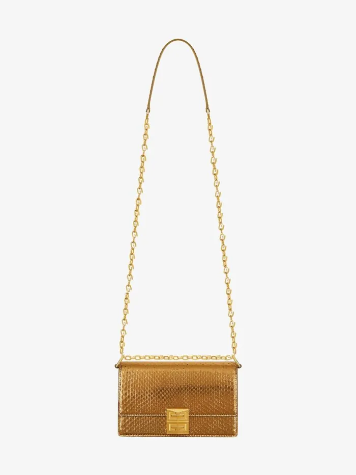 Women Crossbody Bags Givenchy Small 4G Bag In Python With Chain Golden Women Crossbody Bags Givenchy Small 4G Bag In Python With Chain Golden