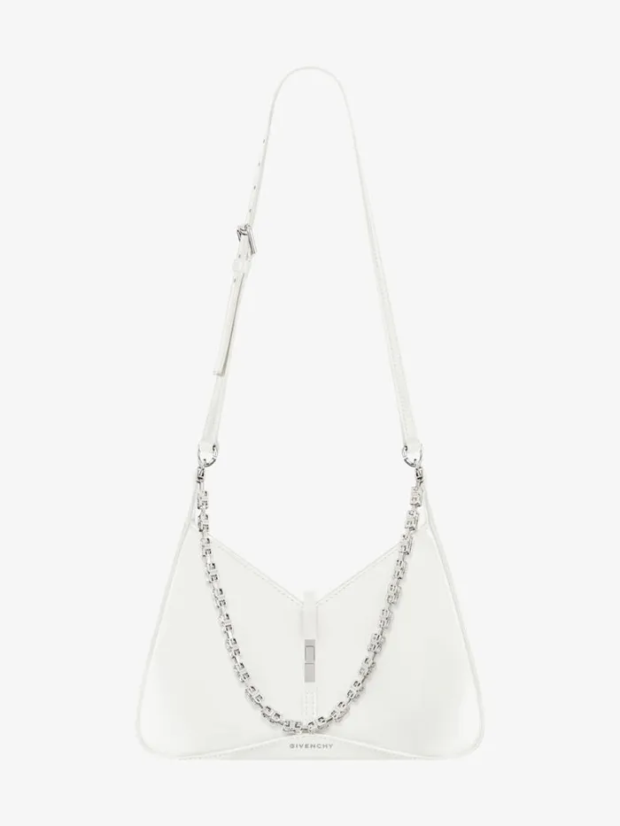 Women Crossbody Bags Givenchy Small Cut Out Bag In Shiny Leather With Chain Ivory Women Crossbody Bags Givenchy Small Cut Out Bag In Shiny Leather With Chain Ivory