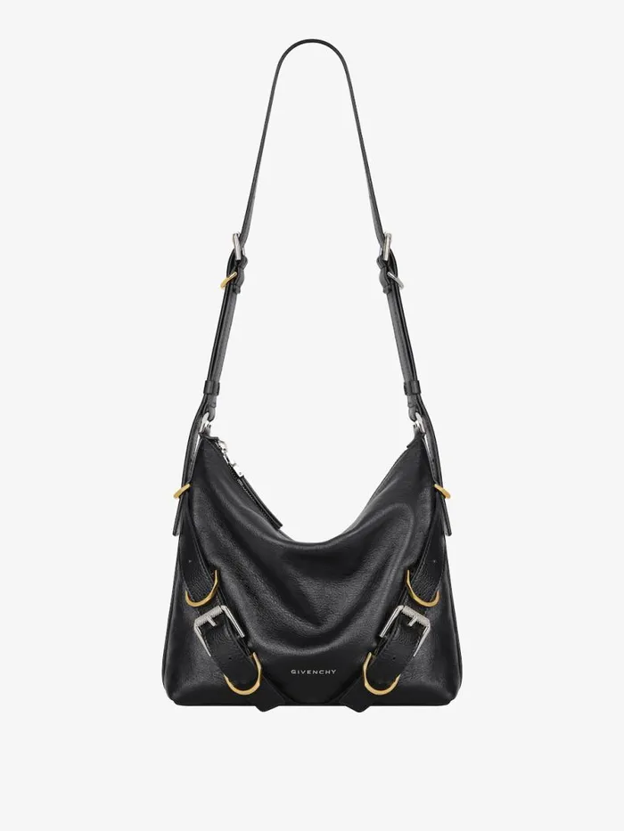 Women Crossbody Bags Givenchy Voyou Crossbody Bag In Leather Black