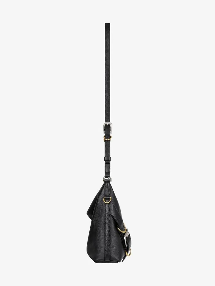 Women Crossbody Bags Givenchy Voyou Crossbody Bag In Leather Black