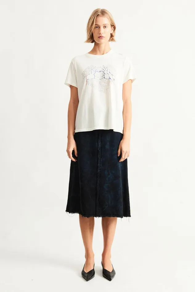 Women Dirty White Betty Tee Raquel Allegra Bottoms